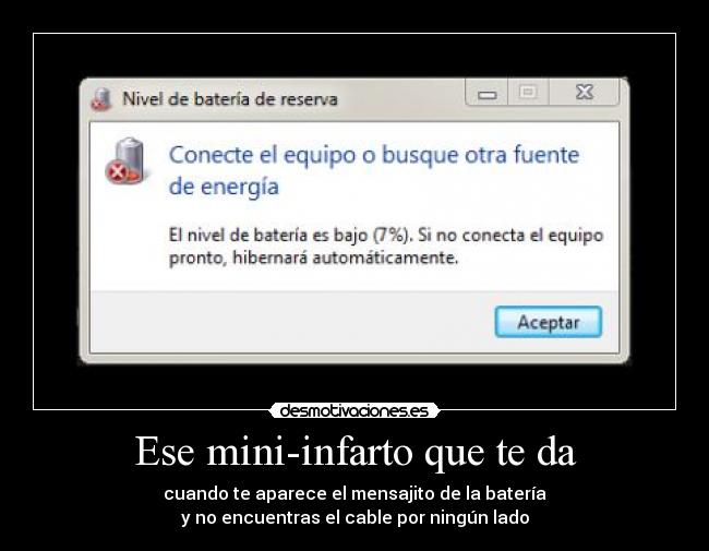 Ese mini-infarto que te da -