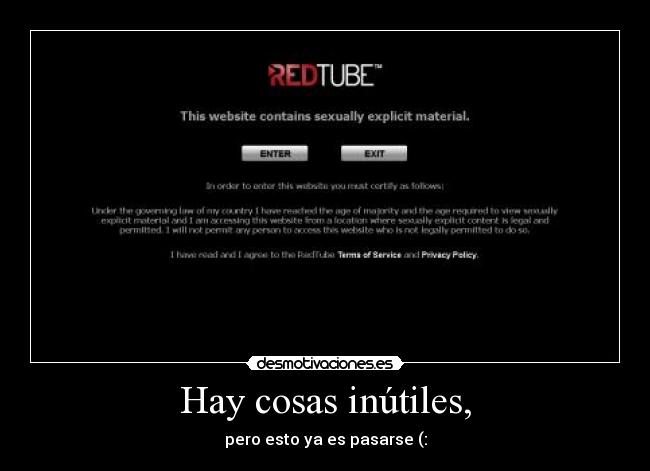 Hay cosas inútiles, - 