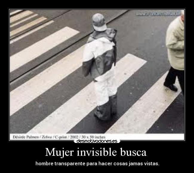 Mujer invisible busca -