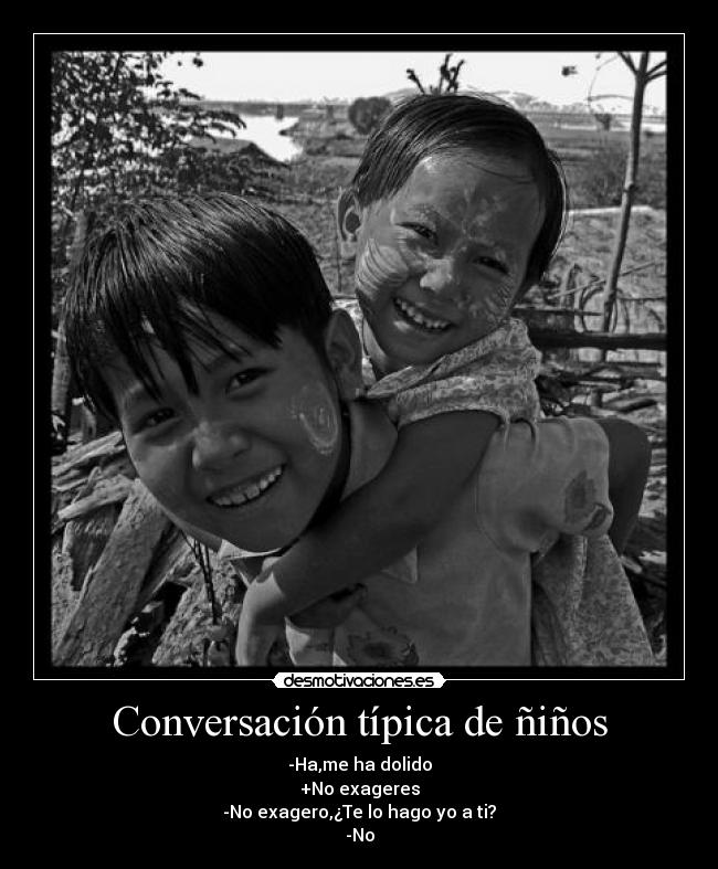 Conversación típica de ñiños - 