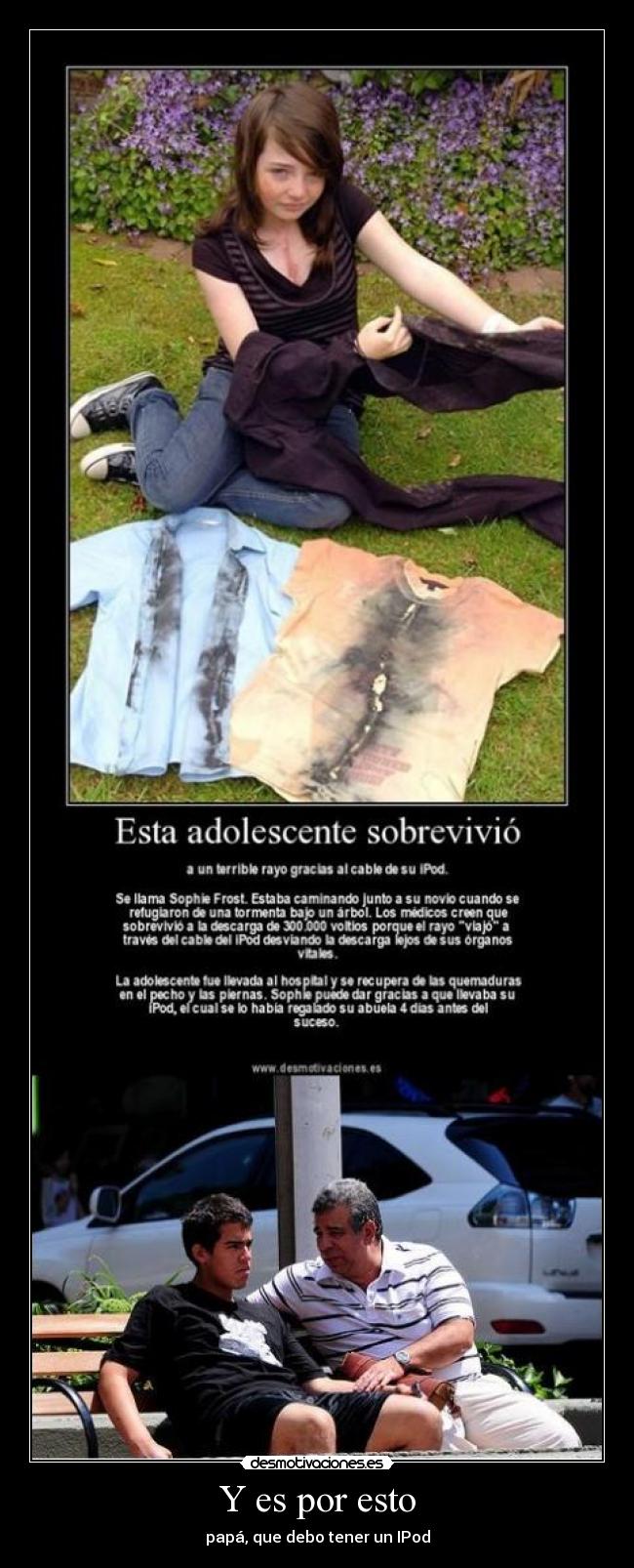 carteles papa ipod rayo desmotivaciones