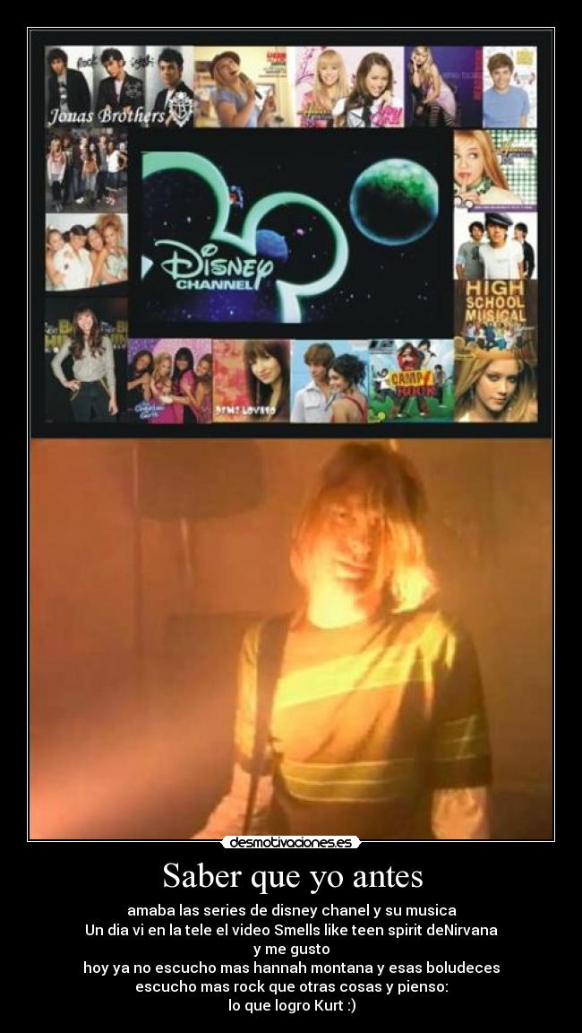 Saber que yo antes -