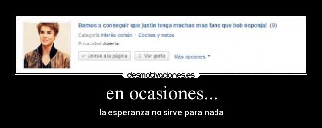 en ocasiones... - la esperanza no sirve para nada