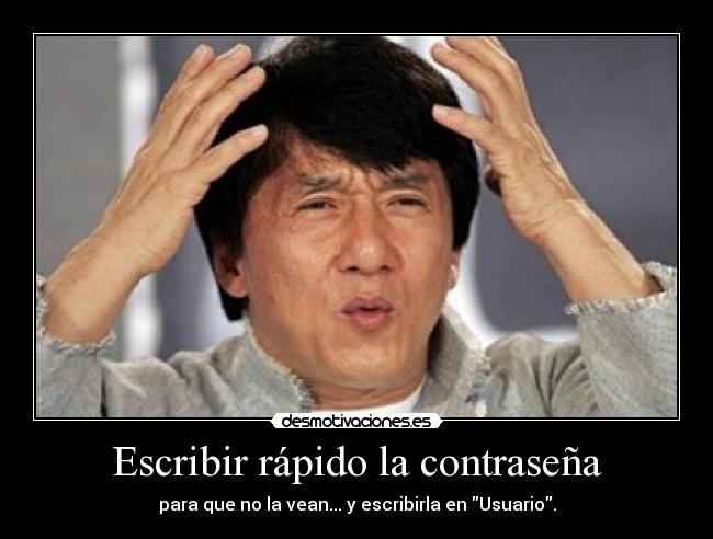 carteles escribir rapido jackie chan desmotivaciones