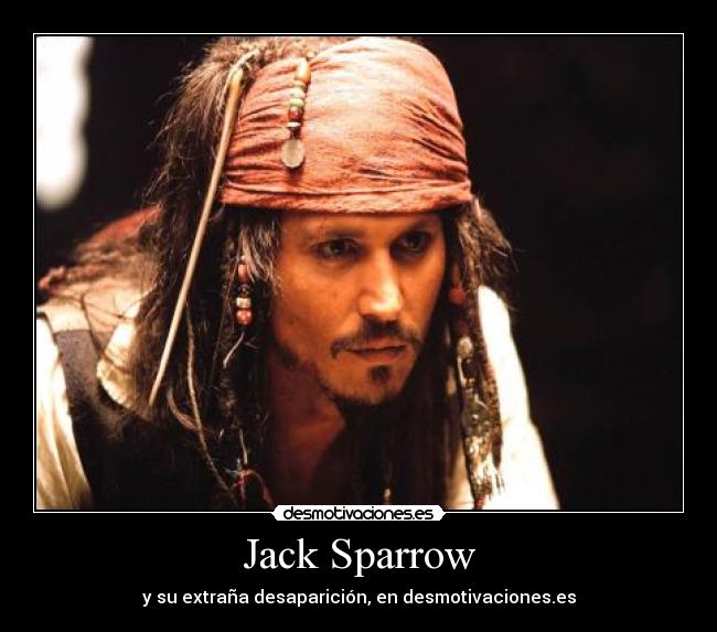 Jack Sparrow - y su extraña desaparición, en desmotivaciones.es