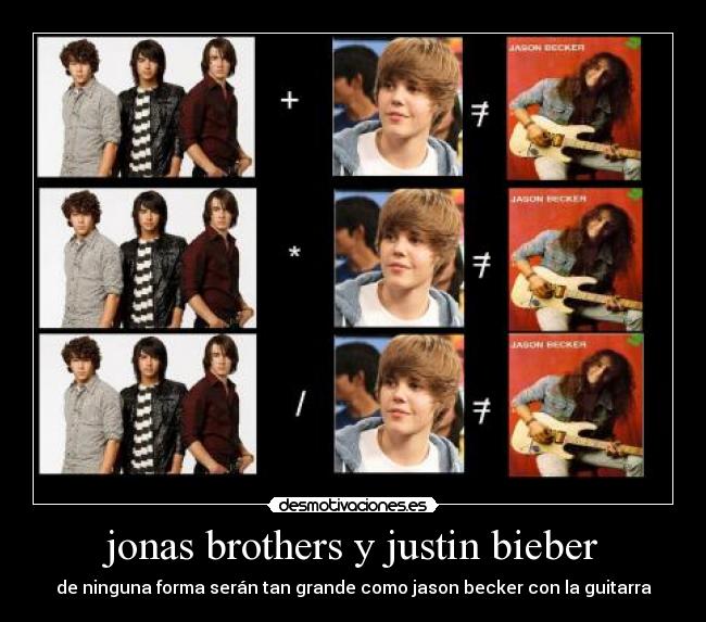 jonas brothers y justin bieber -