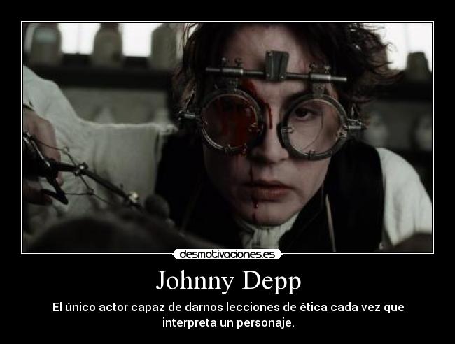 carteles johnny depp tim burton desmotivaciones