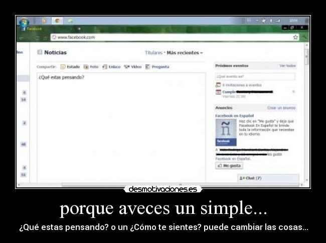 porque aveces un simple... - ¿Qué estas pensando? o un ¿Cómo te sientes? puede cambiar las cosas...
