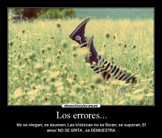 Los errores... -
