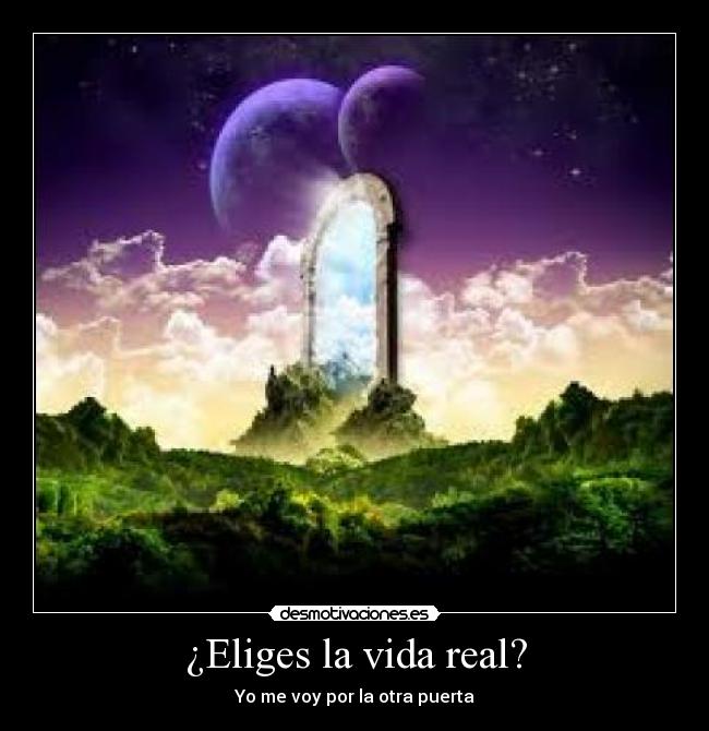 ¿Eliges la vida real? -
