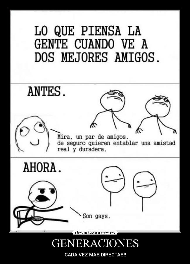 GENERACIONES - CADA VEZ MAS DIRECTAS!!