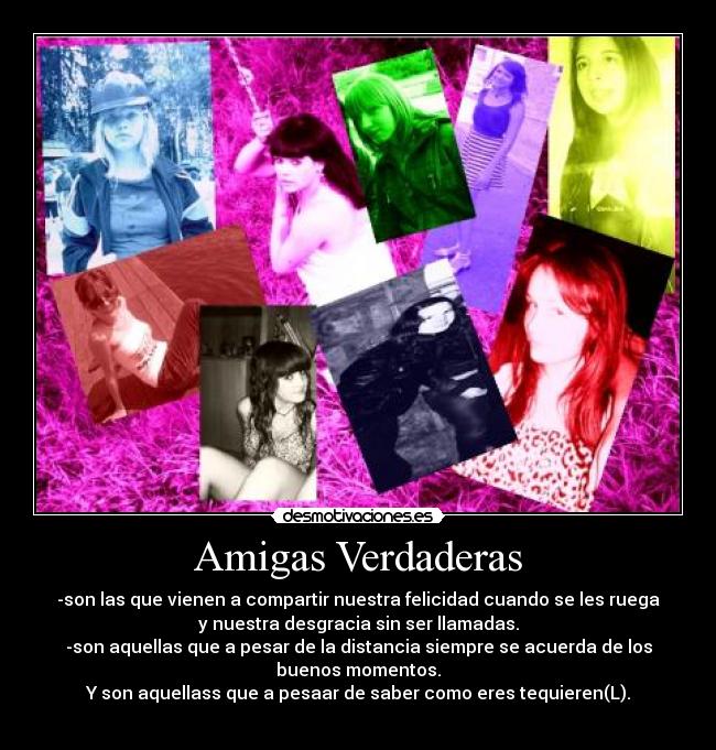 carteles amigas verdaderas desmotivaciones