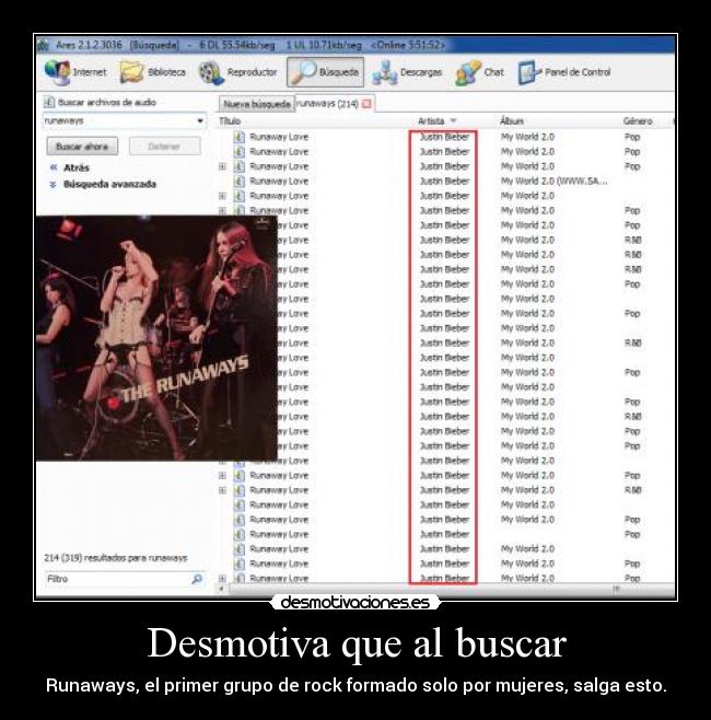 Desmotiva que al buscar -