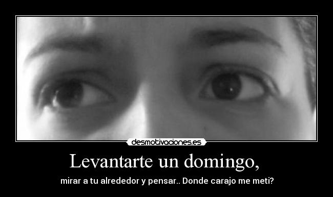 Levantarte un domingo, -