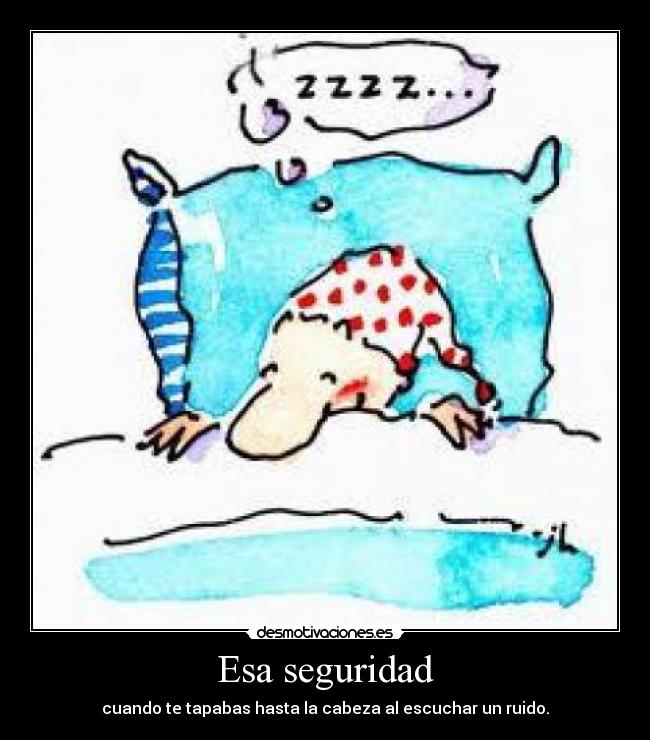 Esa seguridad -