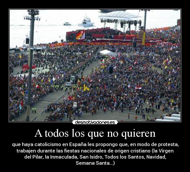 carteles catolicismo desmotivaciones