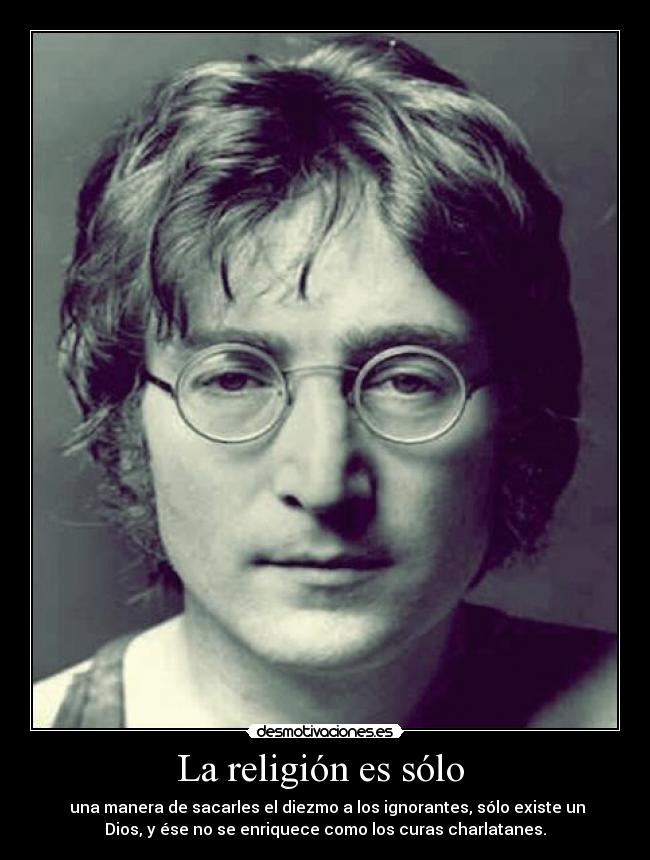 carteles religion john lennon desmotivaciones