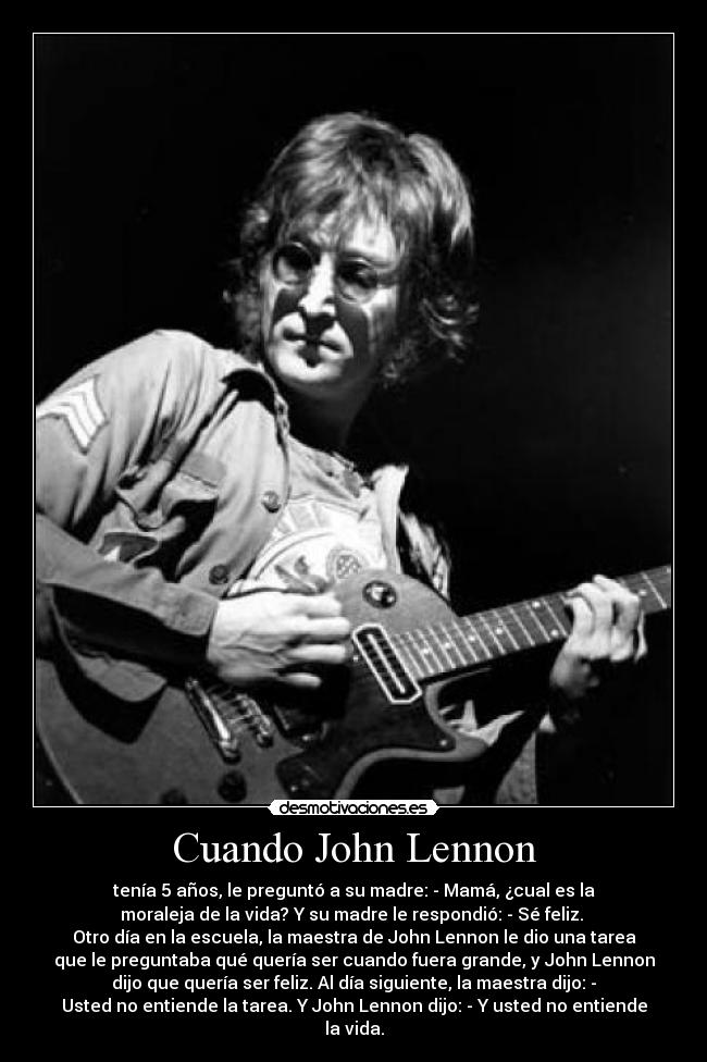 Cuando John Lennon -