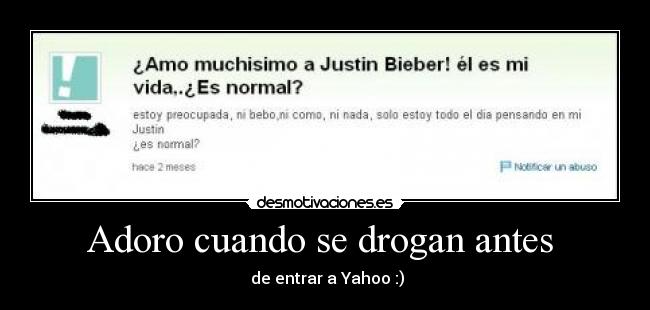 Adoro cuando se drogan antes  - 