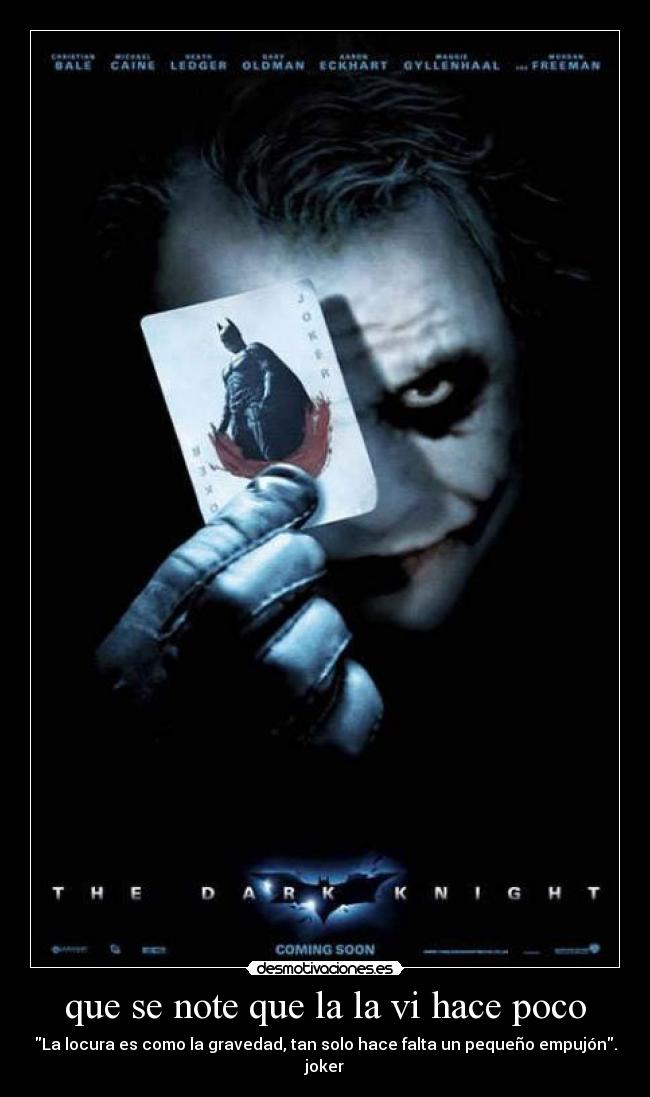 que se note que la la vi hace poco -