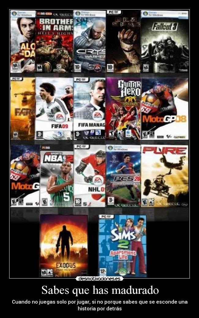 Sabes que has madurado - 