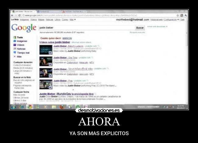 AHORA - YA SON MAS EXPLICITOS