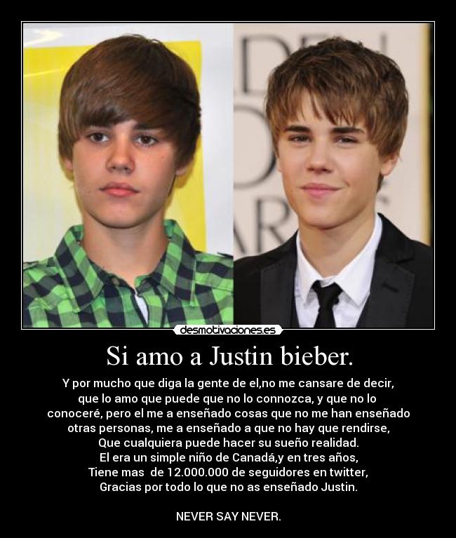 Si amo a Justin bieber. - 