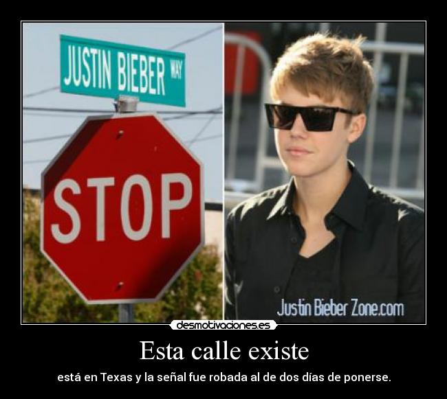 Esta calle existe - está en Texas y la señal fue robada al de dos días de ponerse.