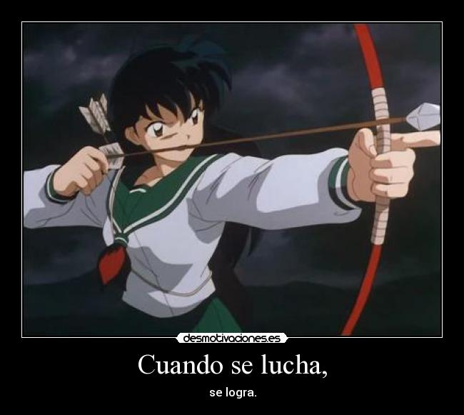 Cuando se lucha, -