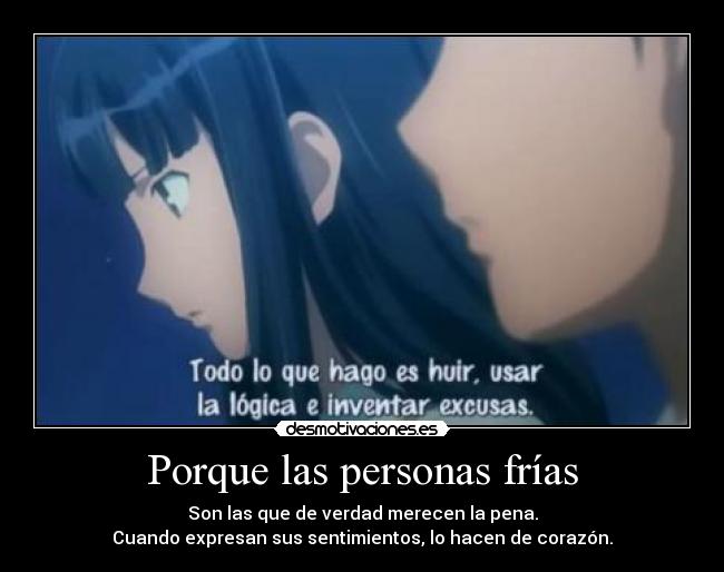 Porque las personas frías - 