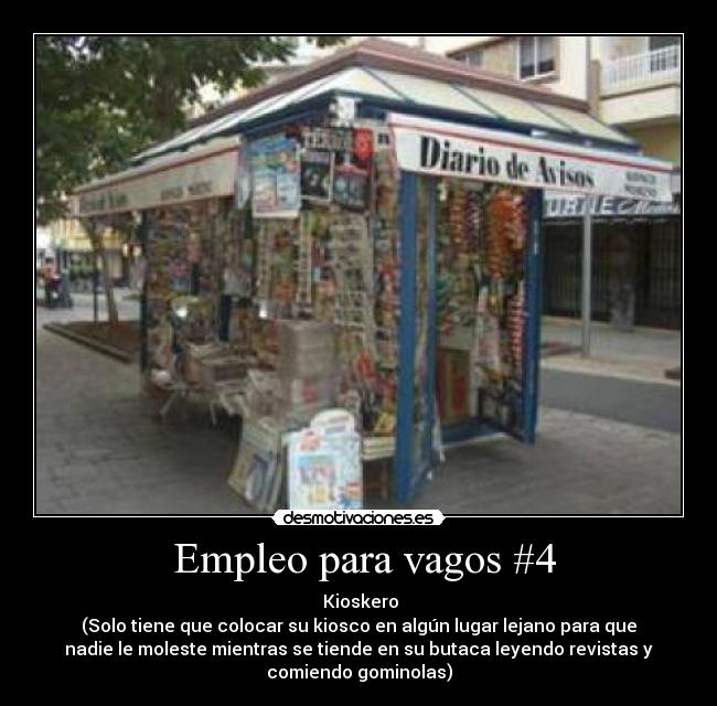 carteles kioskero desmotivaciones