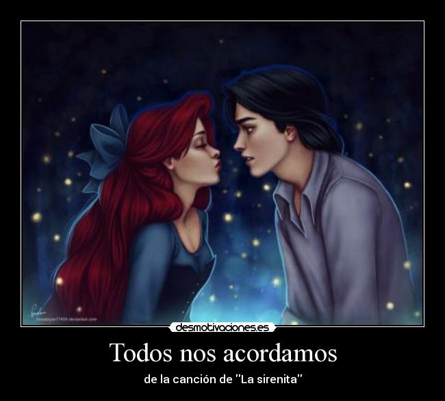 CANCION DE KISS THE GIRL cancion de kiss the girl: