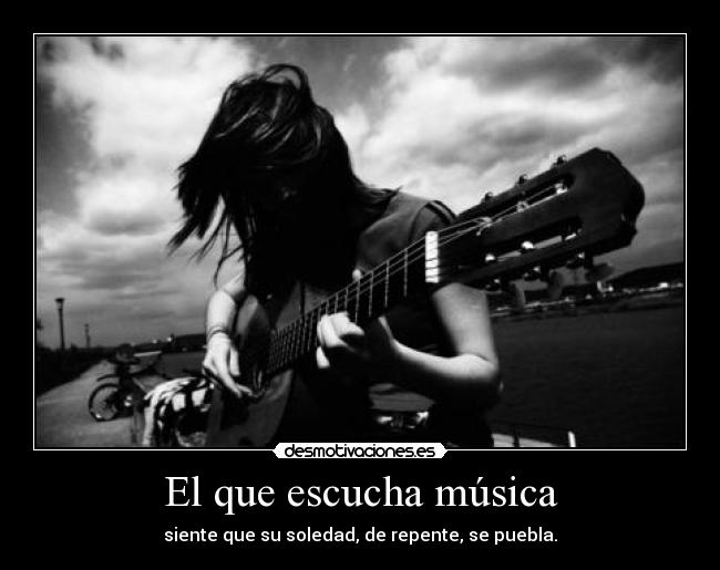 El que escucha música -