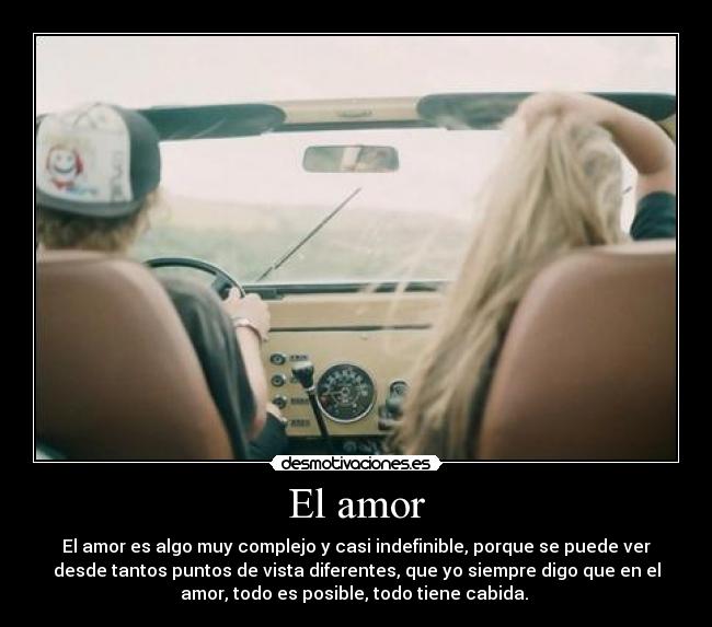 El amor -