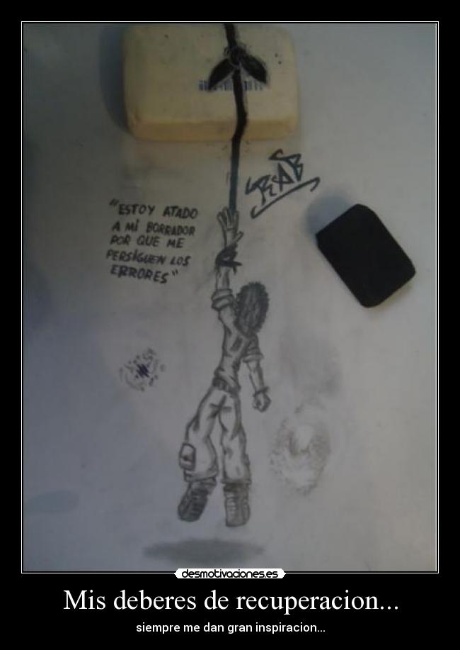 Mis deberes de recuperacion... - siempre me dan gran inspiracion...