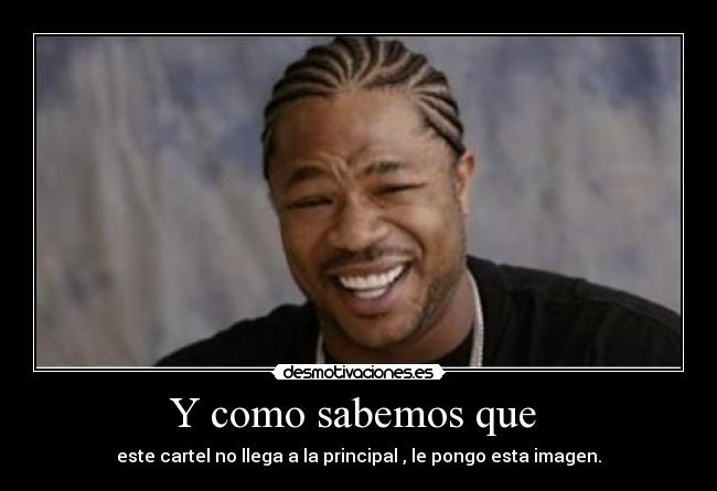 Y como sabemos que  - 