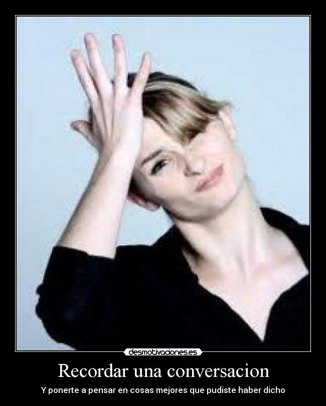 Recordar una conversacion -