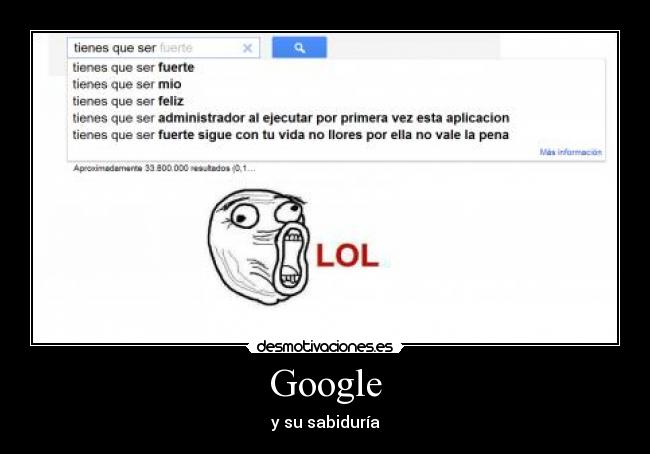Google - y su sabiduría