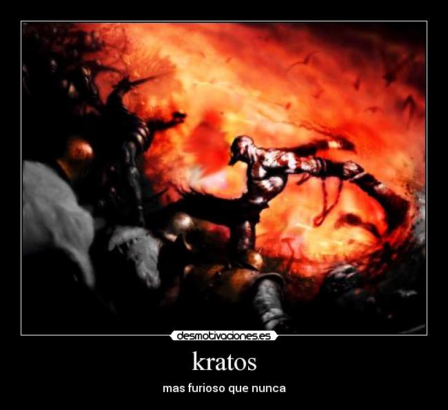 kratos - mas furioso que nunca