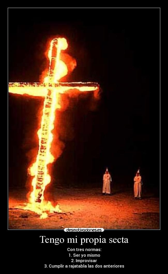 carteles klux klan secta vodafone desmotivaciones