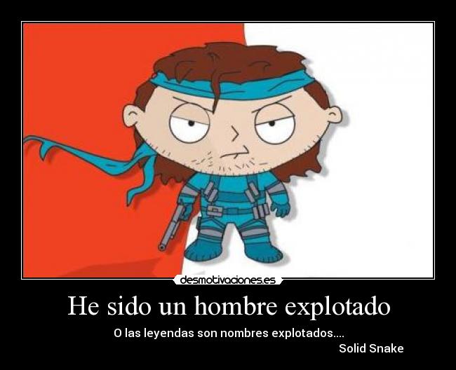 carteles solid snake stewie imagen desmotivaciones