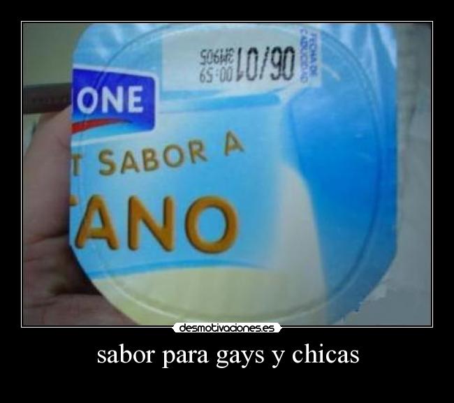 sabor para gays y chicas -