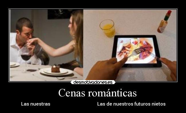 carteles cenas romanticas desmotivaciones