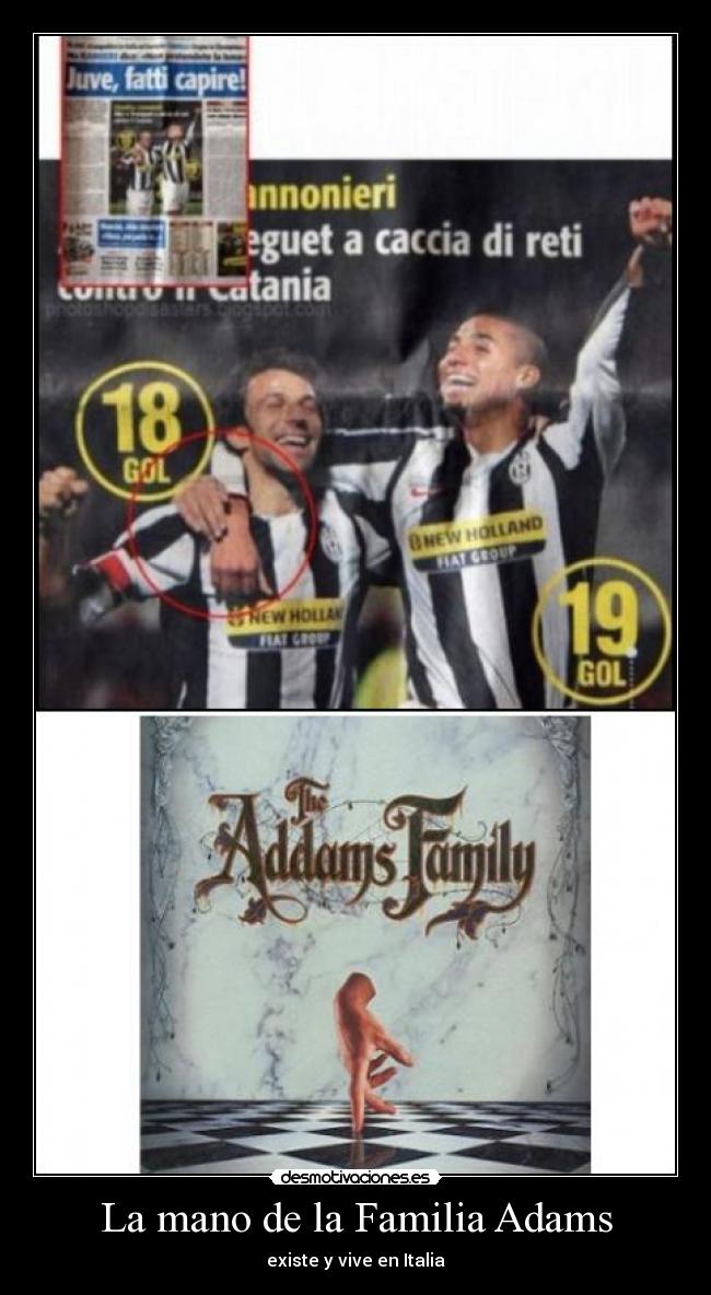 carteles familia mano familia adams desmotivaciones