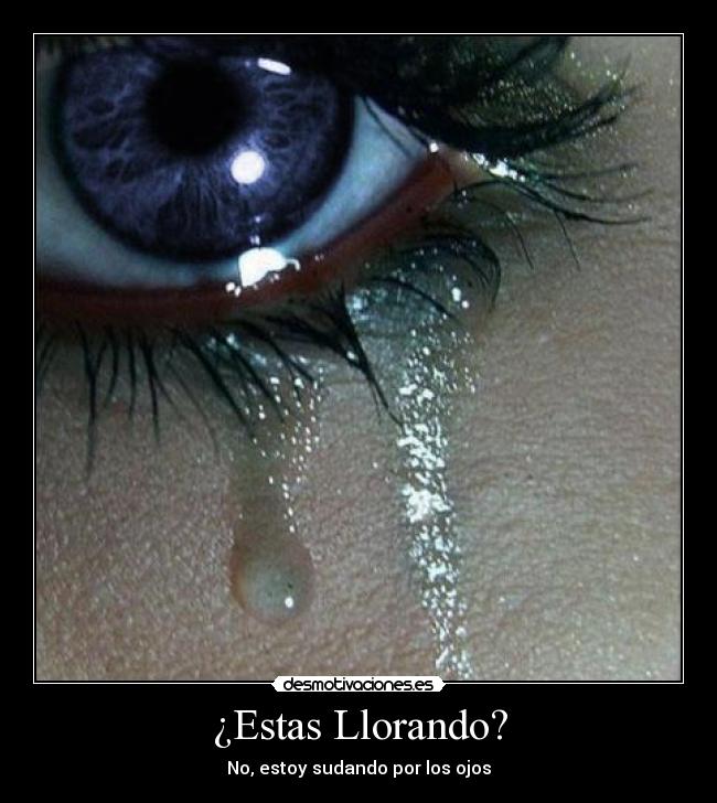 ¿Estas Llorando? - 