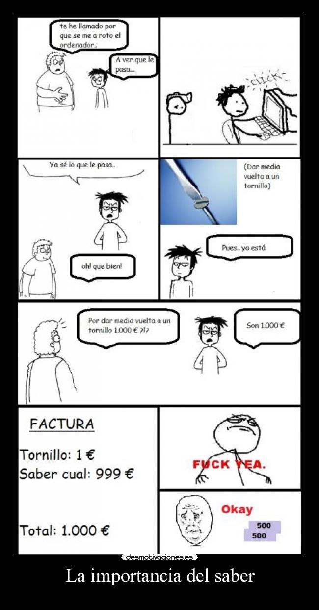 La importancia del saber -