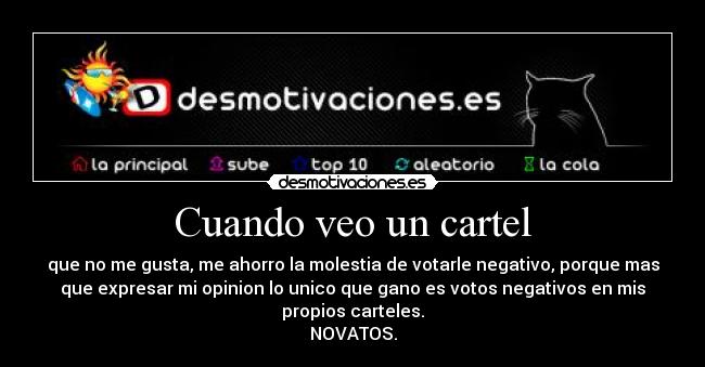 Cuando veo un cartel - 