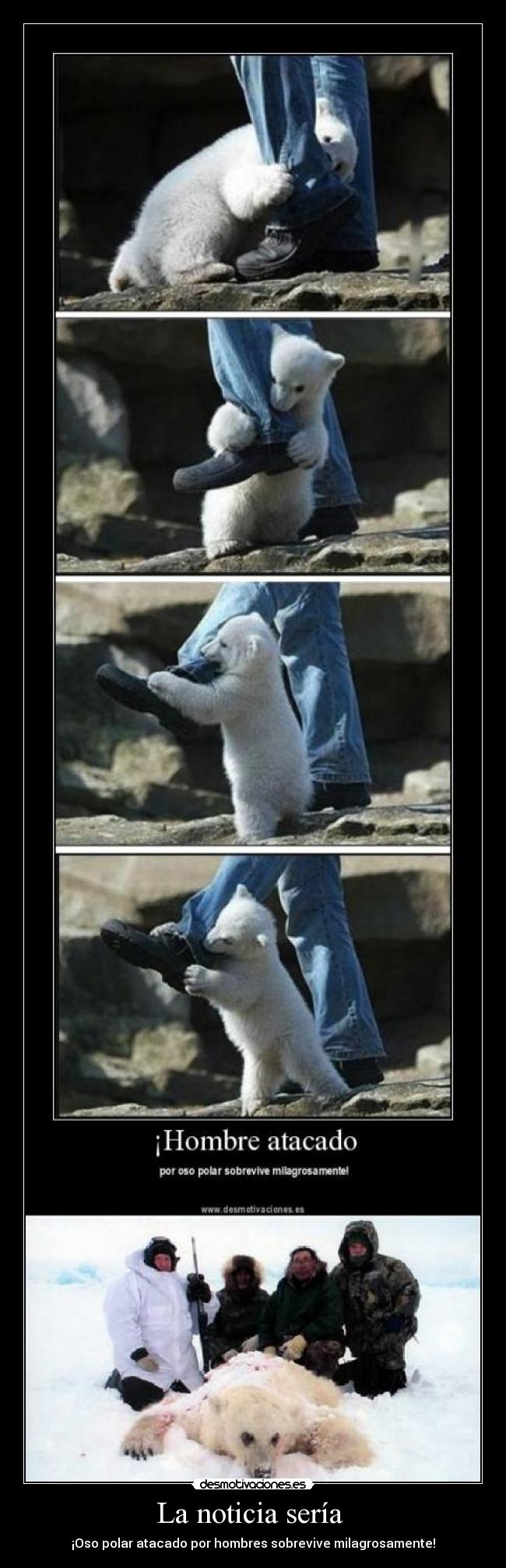 La noticia sería  - 