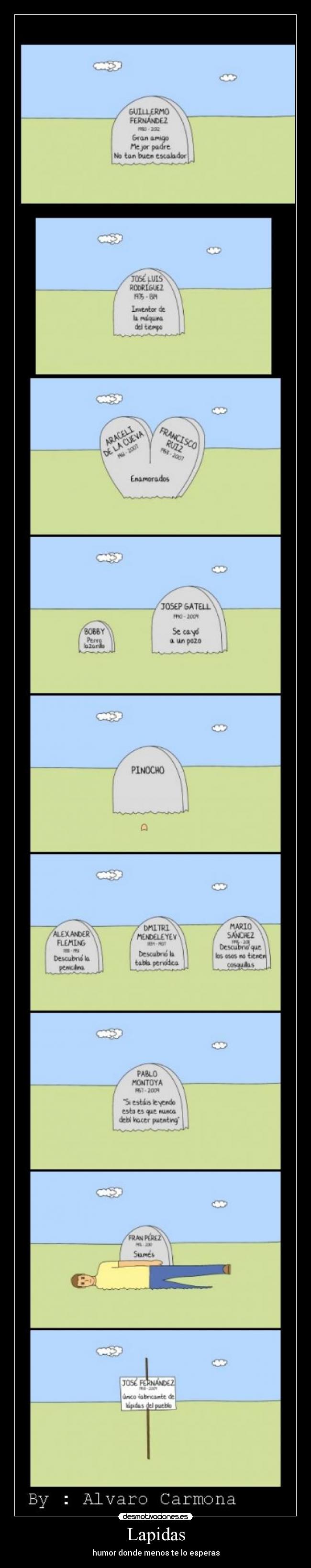 Lapidas - humor donde menos te lo esperas