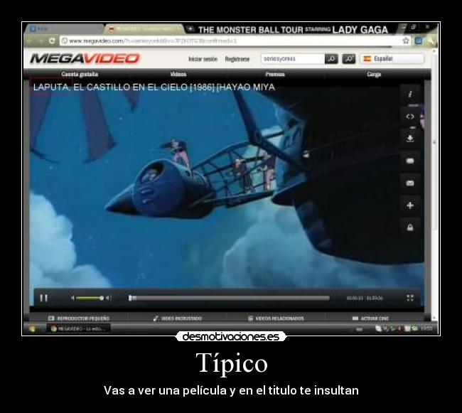 Típico - Vas a ver una película y en el titulo te insultan